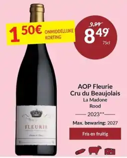 Intermarché Aop fleurie cru du beaujolais la madone rood aanbieding