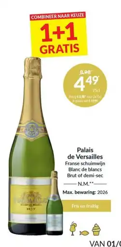 Intermarché Palais de Versailles Franse schuimwijn aanbieding