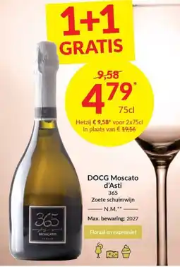 Intermarché Docg moscato d'asti 365 aanbieding