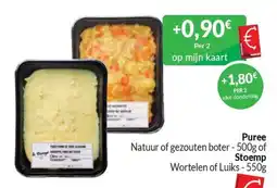 Intermarché Puree Natuur of gezouten boter of Stoemp Wortelen of Luiks aanbieding