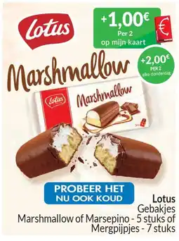 Intermarché Lotus marshmallow aanbieding