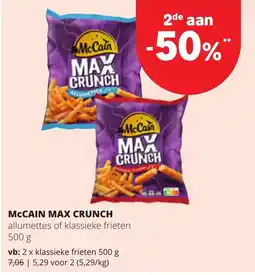 Spar mccain max crunch aanbieding