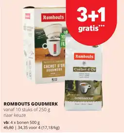 Spar Rombouts goudmerk aanbieding