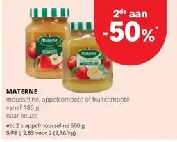 Spar mousseline, appelcompote of fruitcompote aanbieding