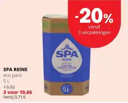 Spar spa reine eco pack aanbieding