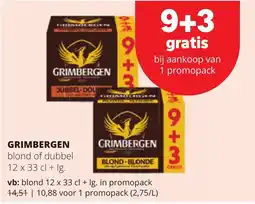 Spar Grimbergen blond of dubbel aanbieding