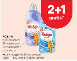 Spar Robijn wasverzachter aanbieding