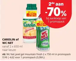 Spar Carolijn of wc net aanbieding