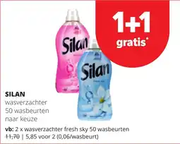 Spar Silan wasverzachter aanbieding