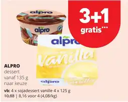 Spar Alpro dessert aanbieding