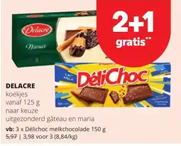Spar Delacre koekjes aanbieding