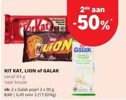 Spar kit kat, lion of galak aanbieding