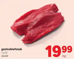 Spar gezinsbiefstuk rund aanbieding