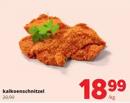 Spar kalkoenschnitzel aanbieding