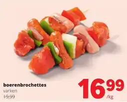 Spar boerenbrochettes varken aanbieding