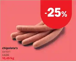 Spar chipolata's varken aanbieding