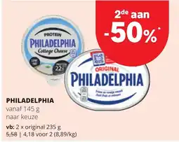 Spar philadelphia aanbieding