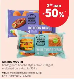 Spar Mr big mouth hotdog buns aanbieding