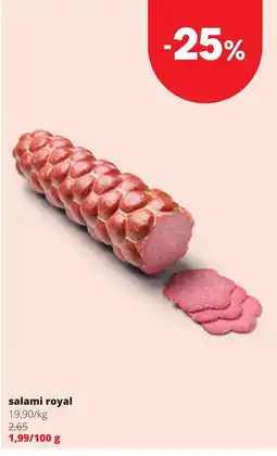 Spar salami royal aanbieding