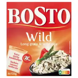 Albert Heijn Bosto Wild long grain & wild rice bel aanbieding