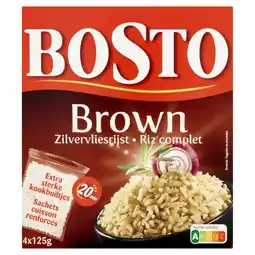 Albert Heijn Bosto Brown rice kookbuiltje BEL aanbieding