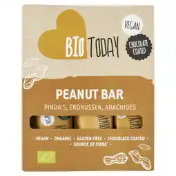 Albert Heijn BioToday Vegan choco bar pinda's aanbieding