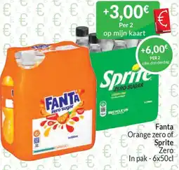 Intermarché Fanta orange zero of sprite zero aanbieding