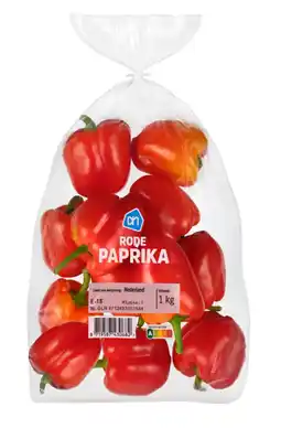 Albert Heijn AH Rode paprika bel aanbieding