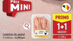 ALDI Lamelles de poulet aanbieding