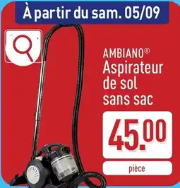 ALDI Ambiano aspirateur de sol sans sac aanbieding