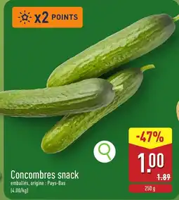 ALDI Concombres snack aanbieding