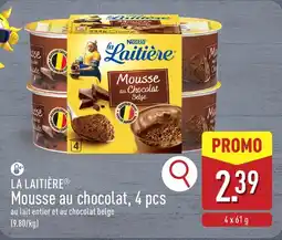 ALDI La Laitière Mousse au Chocolat aanbieding