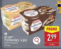 ALDI Milsani profiteroles aanbieding