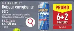 ALDI Golden power boisson énergisante zero aanbieding