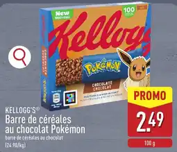 ALDI Kellogg's barre de céréales au chocolat Pokémon aanbieding