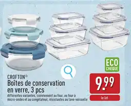 ALDI Crofton Boîtes de Conservation en Verre aanbieding
