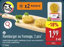 ALDI Hamburger au Fromage aanbieding