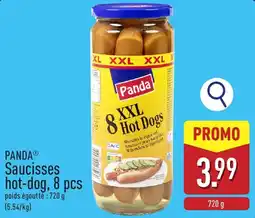 ALDI Panda saucisses hot-dog aanbieding