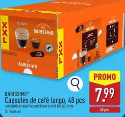 ALDI Barissimo capsules de café lungo aanbieding