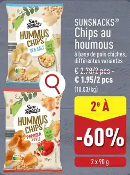 ALDI Hummus chips aanbieding