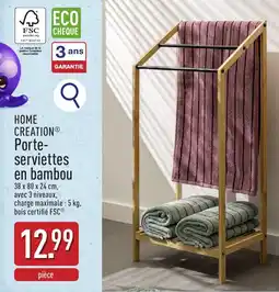 ALDI Porte-serviettes en bambou aanbieding