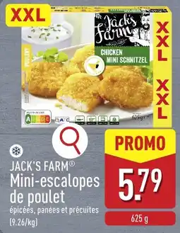 ALDI Jack's farm mini-escalopes de poulet aanbieding