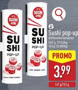 ALDI Sushi pop-up aanbieding