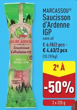 ALDI Saucisson d'Ardenne IGP aanbieding