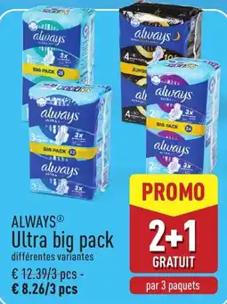 ALDI Always ultra big pack aanbieding