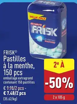 ALDI Frisk pastilles à la menthe aanbieding