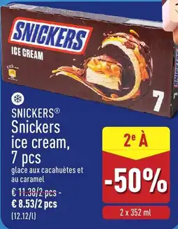 ALDI Snickers ice cream aanbieding