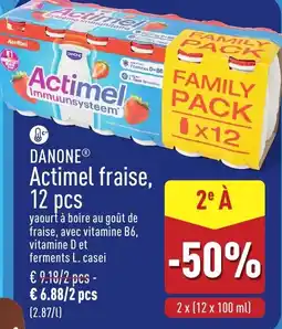 ALDI Actimel fraise aanbieding