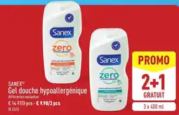 ALDI Sanex gel douche hypoallergénique aanbieding