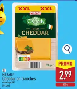 ALDI Milsani cheddar en tranches aanbieding